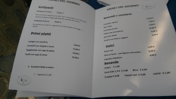 A Casa Di Delia menu