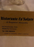 Ca' Solare food