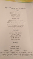 Trattoria Marchetti menu