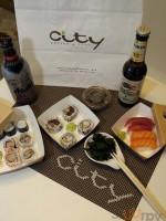 City Coffee Sushi food