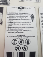 Gelateria Le Logge menu