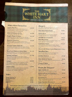 The White Hart Inn menu