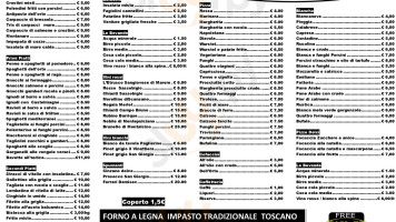 La Via D'ell'orto menu