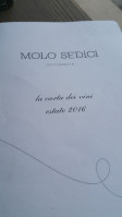 Molo Sedici menu