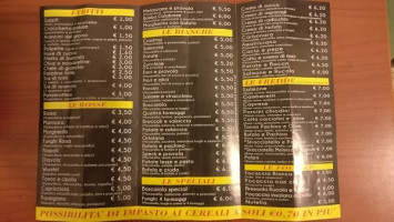 Pizzhoria Appia menu