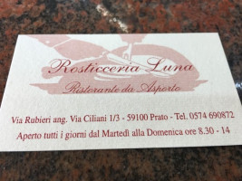 Rosticceria Luna menu