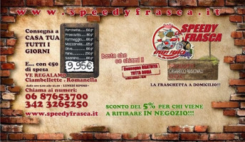 Speedy Frasca menu