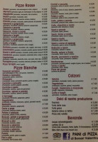 Pani Di Pizza menu