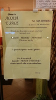 Osteria Acqua E Sale menu