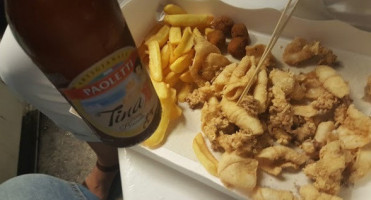 Olio Pesce Fritto food