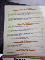 Al Papiro menu