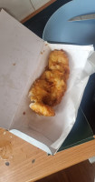 Drakes Fish Chips inside