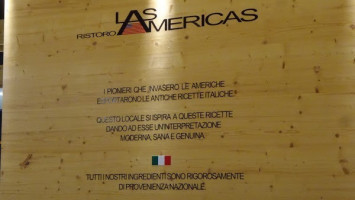 Las Americas menu