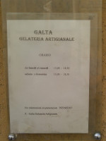 Galta Gelateria Artigianale Caselle menu