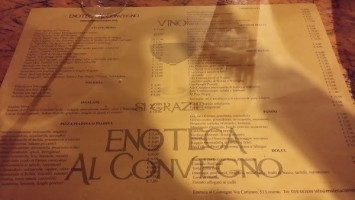 Enoteca Al Convegno menu