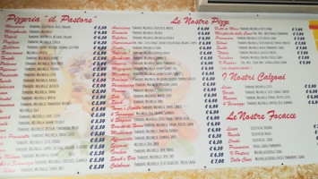 Il Pastore menu