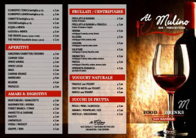 Prosciutteria Al Mulino menu