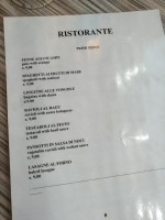 La Baracca menu