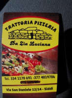 Trattoria Pizzeria Da Zia Luciana food