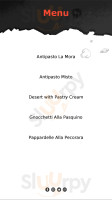 La Mora Rossa menu