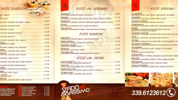 Vado Al Massimo Pizzeria menu