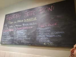 Sette Rioni menu