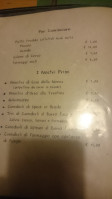 Le Caore B&b menu