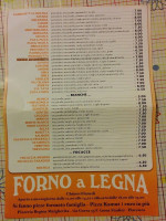 Regina Margherita menu