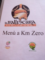 La Vallescura menu