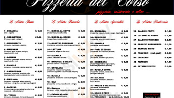 Pizzeria Del Corso menu