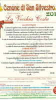 La Vecchia Costa menu