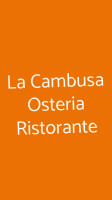 La Cambusa Osteria food