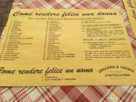 La Bottega Di Mora menu