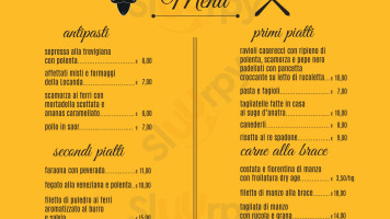 Locanda Al Braciere menu