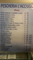 Pescheria Gastronomia L' Acciuga menu