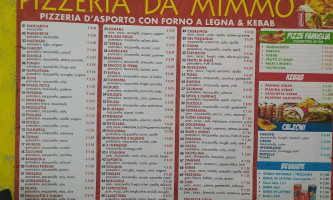 La Vera Pizza menu