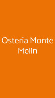 Osteria Monte Molin food