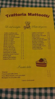 Trattoria Matteotti menu