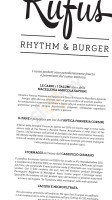 Rufus Rhythm Burger food