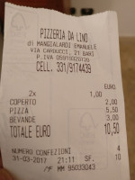 Pizzeria Da Lino menu