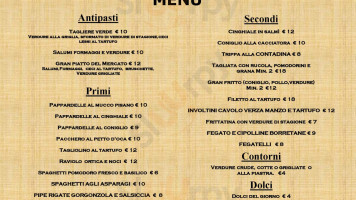 Trattoria Del Vecchio Mercato menu