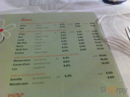 Fiordifarina Bistrot menu