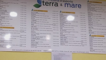 Pizzeria Terra E Mare menu