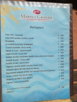 Marina Grande menu