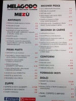 Melagodo menu