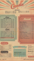 Trattoria Cicceria menu