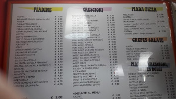 La Piada menu