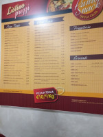 Pizza Snack menu