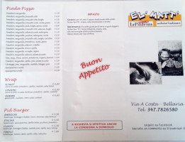 El' Matt menu