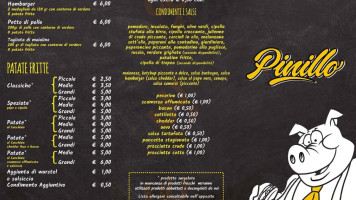 Pinillo menu